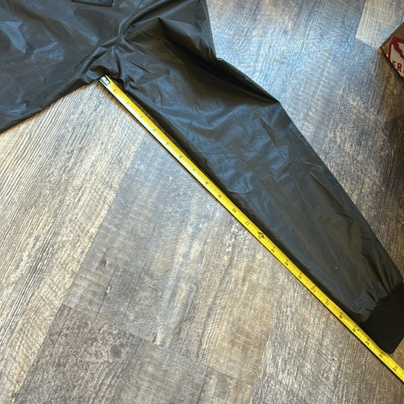 ✌️Dutch Bros Black Reflective Hooded Rain Jacket X-SMALL DB 1992 RARE - Picture 5 of 15